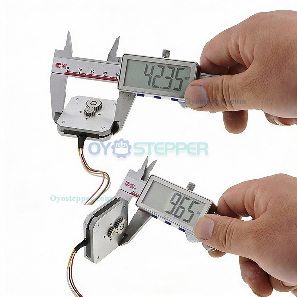 OUKEDA Mini Nema 17 Thin Stepper Motor 1.8° 3.2V 40 mN·m Gear Reducer Pancake Motor for Placement Machine